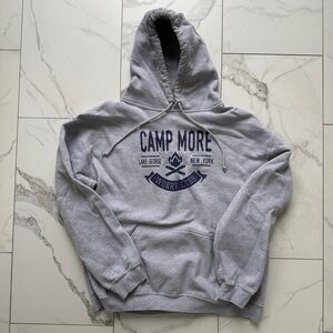 Lake George Camp More Gray Pullover Hoodie Men’s